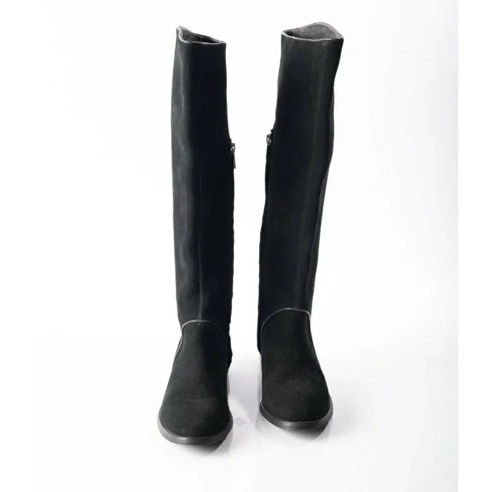 UGG® Womens Gracen Suede Block Heel Riding Boots